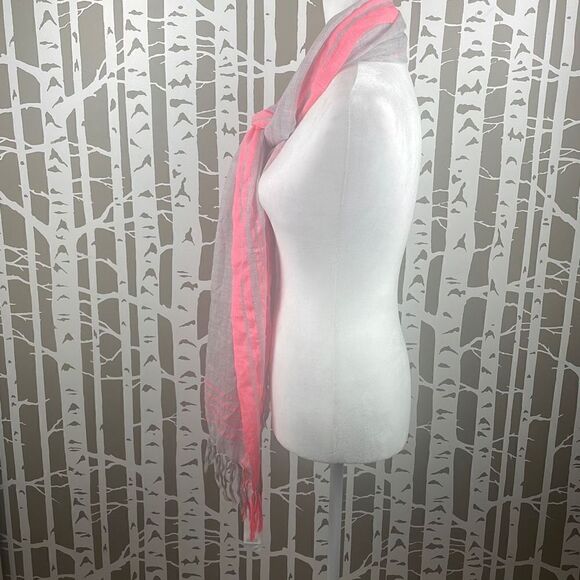 Ann Taylor LOFT Sheer Wool Blend Fringe Trim Scarf NEW $39.50 - Picture 2 of 8